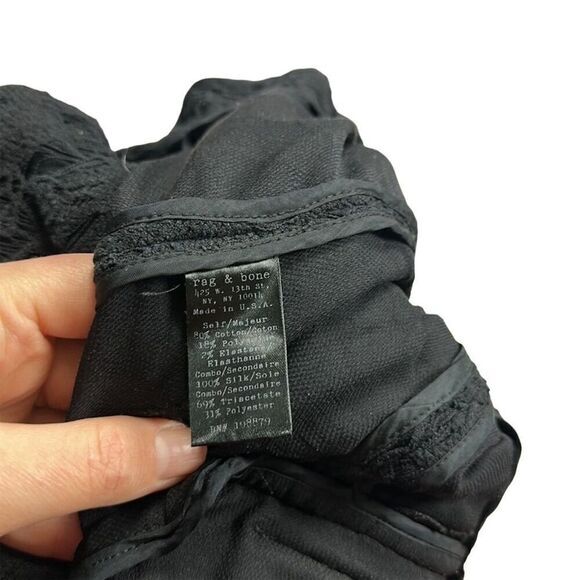 Rag & Bone Women's Black Blazer 42nd St Lace Detailing Size 6‎ Workwear - Picture 5 of 5